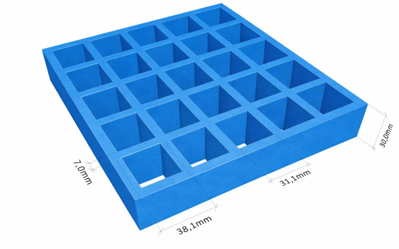 Looprooster GVK kunststof blauw