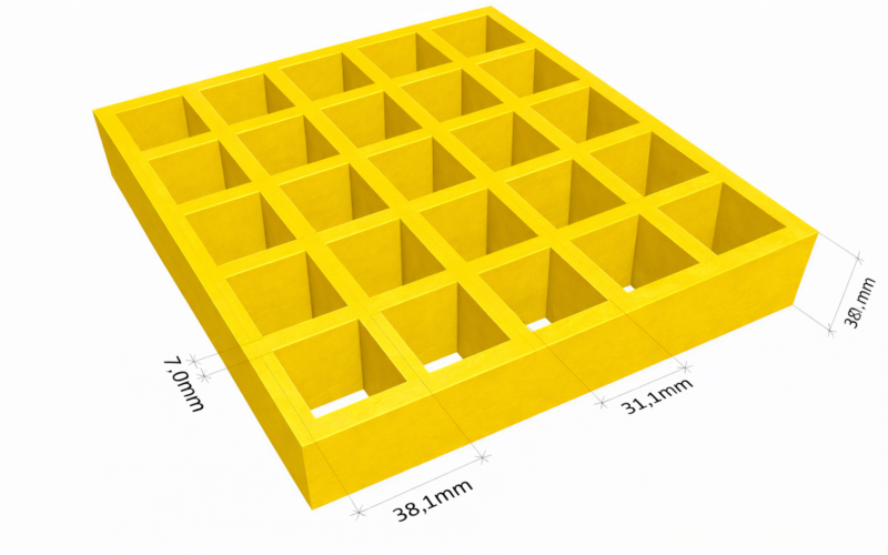 Looprooster GVK kunststof geel