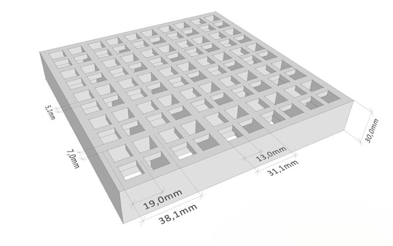 kunststof gvk rooster afmetingen afbeelding